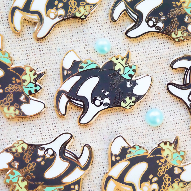 Oceanic Manta Ray Enamel Pin • Sidekick #049