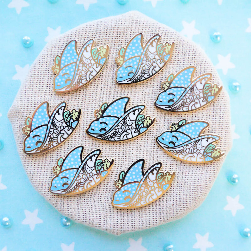 Spotted Eagle Ray Sidekick Pin (#048)
